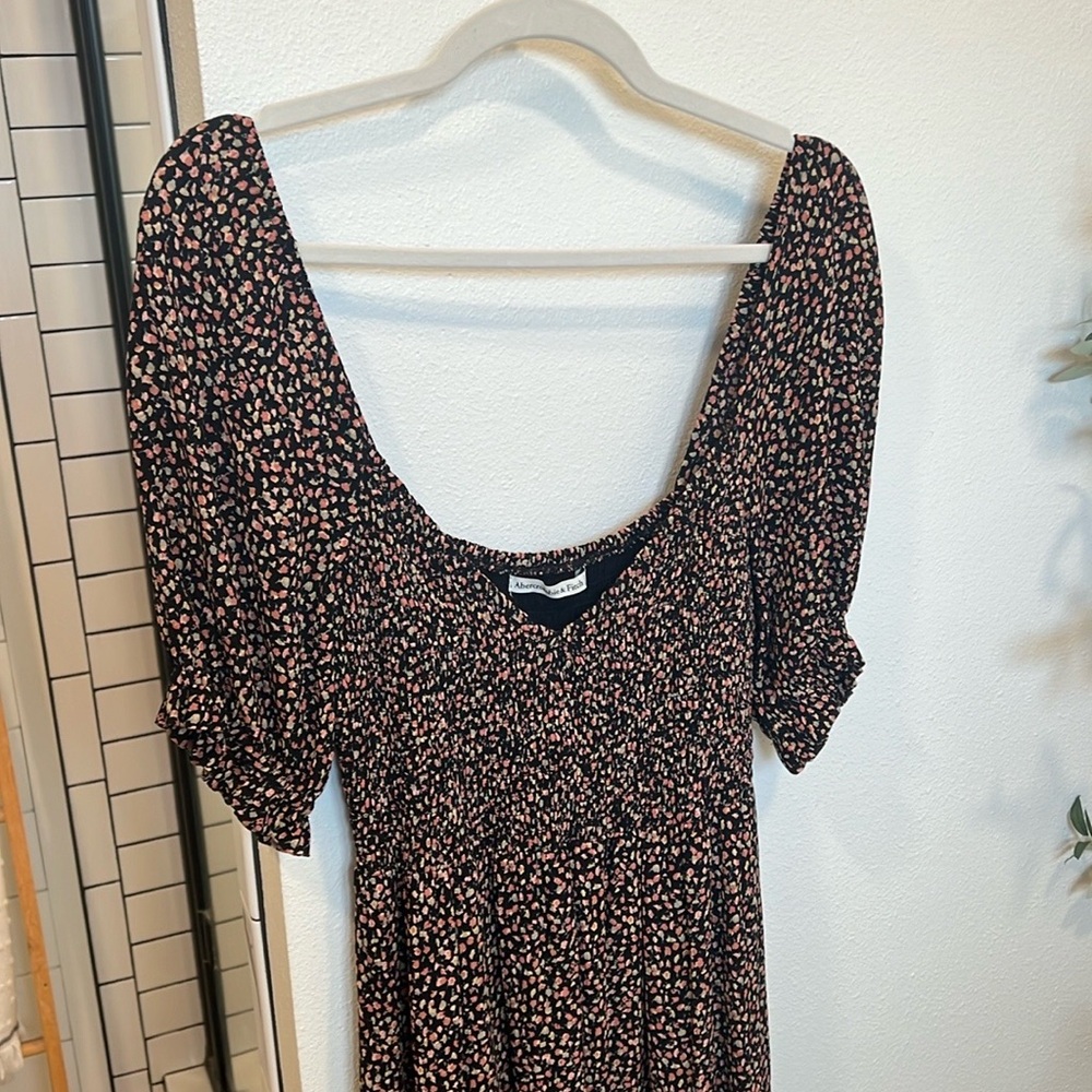 Abercrombie Fall Floral Midi Dress